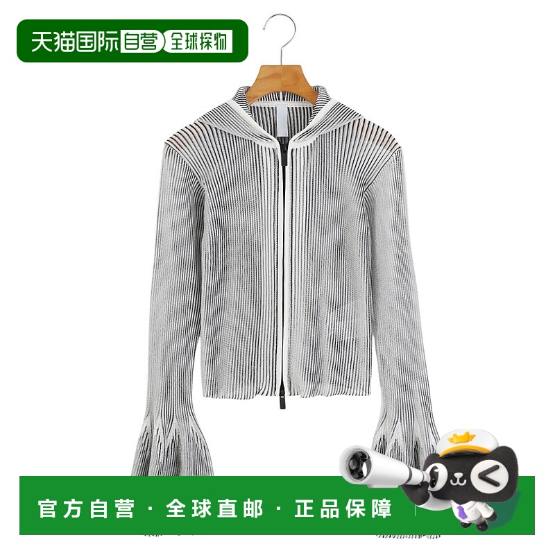 1h可退 日本直邮CFCL 女士透光感拉链卫衣外套 CF009KC127新款