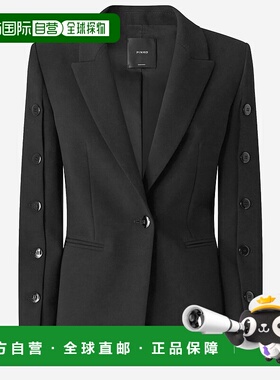 香港直邮PINKO 女士西服 105679A2R9Z99 AW2025 黑色 GARUTA外套