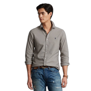 1h可退 【美国直邮】Polo Ralph Lauren男士棉质衬衫长袖