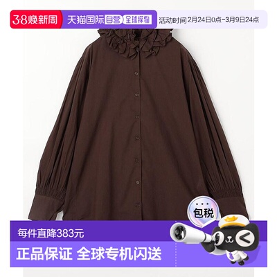 1h可退 日本直邮crinkle crinkle crinkle 女装 全棉 花瓣领长款