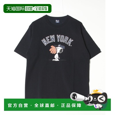 日本直邮SHIPS 男装 PEANUTS×MLB联名印花T恤 11【付后1h可退】