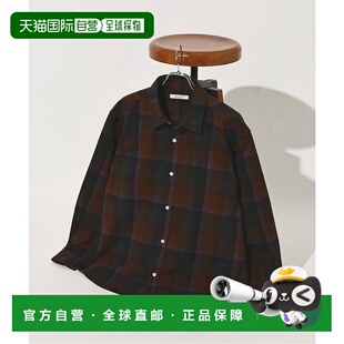 1h可退 日本直邮JOURNAL STANDARD 渐变格子法兰绒衬衫牛仔外套