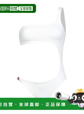 1h可退 香港直邮versace 范思哲 女士 One-piece 泳衣 white白色
