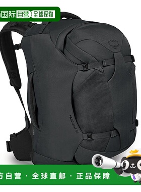 自营欧洲直邮Osprey Farpoint55 Travel Pack男士深灰炭色聚酯纤