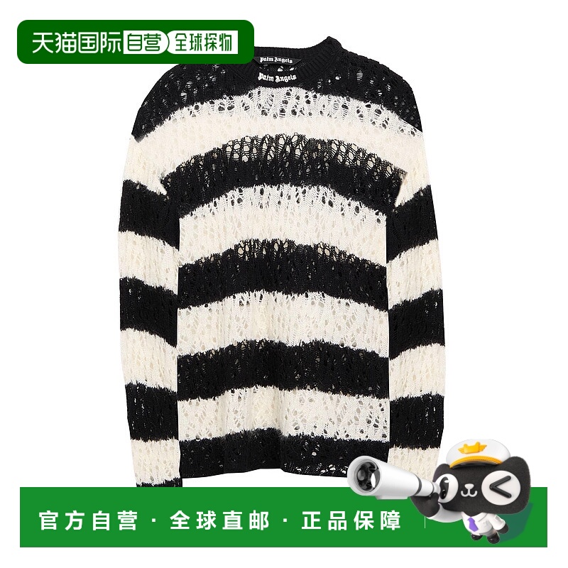 1h可退 香港直邮潮奢 Palm Angels 棕榈天使 男士 毛衣 black黑色