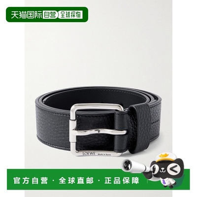 1h可退 香港直邮LOEWE 罗意威 男士 4cm Roller Curve 全粒面皮带