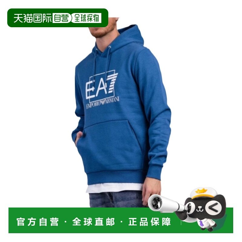 香港直邮EA7 Emporio Armani 徽标连帽长袖卫衣 3RPM02PJ07Z
