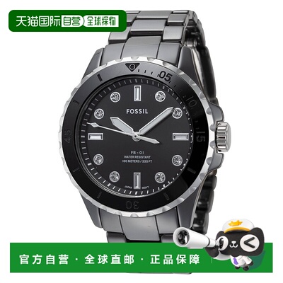 自营Fossil Women's FB-01 36mm Quartz Watch - black 美国奥莱