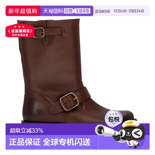 自营Frye Veronica Flex Leather Bootie - brown 美国奥莱直发