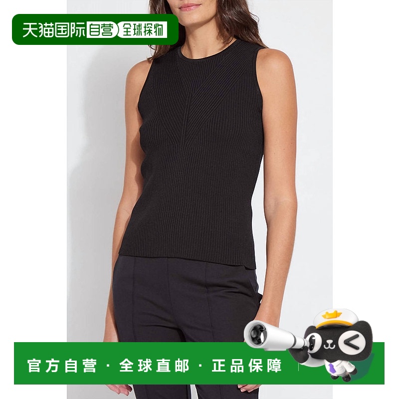 自营 lysse黑色Allegra罗纹针织背心 美国奥莱直发