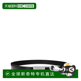 香港直邮Gucci 男士 1h可退 古驰 舒适时 扣板带扣皮带 black黑色
