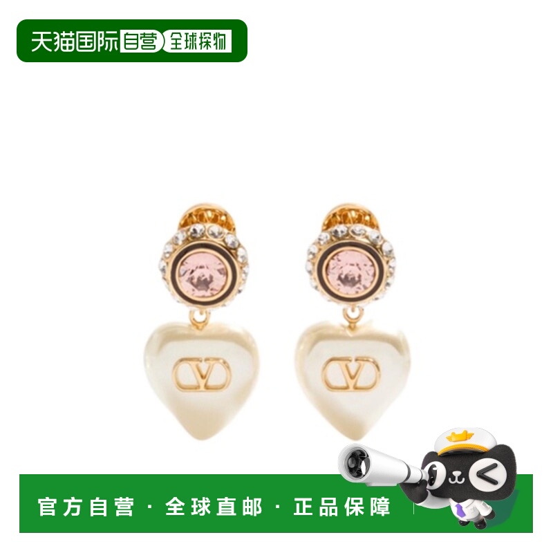 香港直邮VALENTINO 女士耳饰 WJ0BM3NBS9Q3 SS2026 花色 VLOGO SI