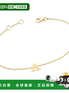 自营 ariana rabbani黄金首字母手链 - d 美国奥莱直发礼物配饰