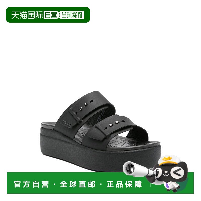 1h可退 香港直邮潮奢 Crocs 卡骆驰 男士 黑色凉鞋 CR207431BLK