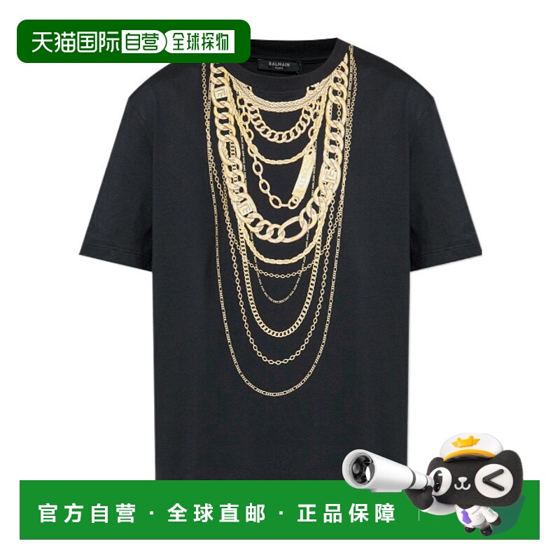 1h可退 香港直邮balmain 男士 上装T恤短袖