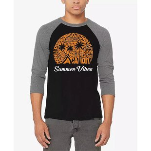 夏季 美国直邮LA 男士 Art 氛围拉格兰字母艺术T恤 Pop