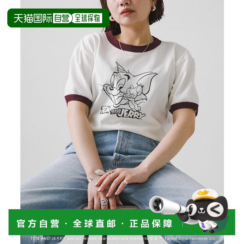 1h可退 日本直邮GOOD ROCK SPEED TOM and JERRY印花圆领T恤 UWA5