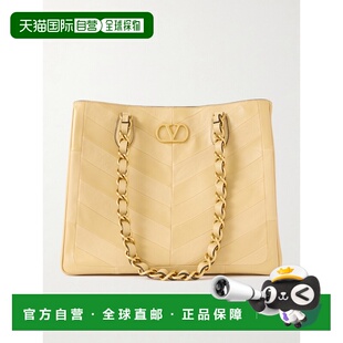 链条装 香港直邮valentino Jean 女士 饰拼接皮革手提包 华伦天奴