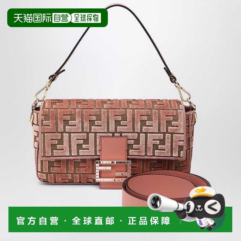 1h可退 香港直邮FENDI 女士斜挎包 8BR600AT0YF13VM AW2025 粉红