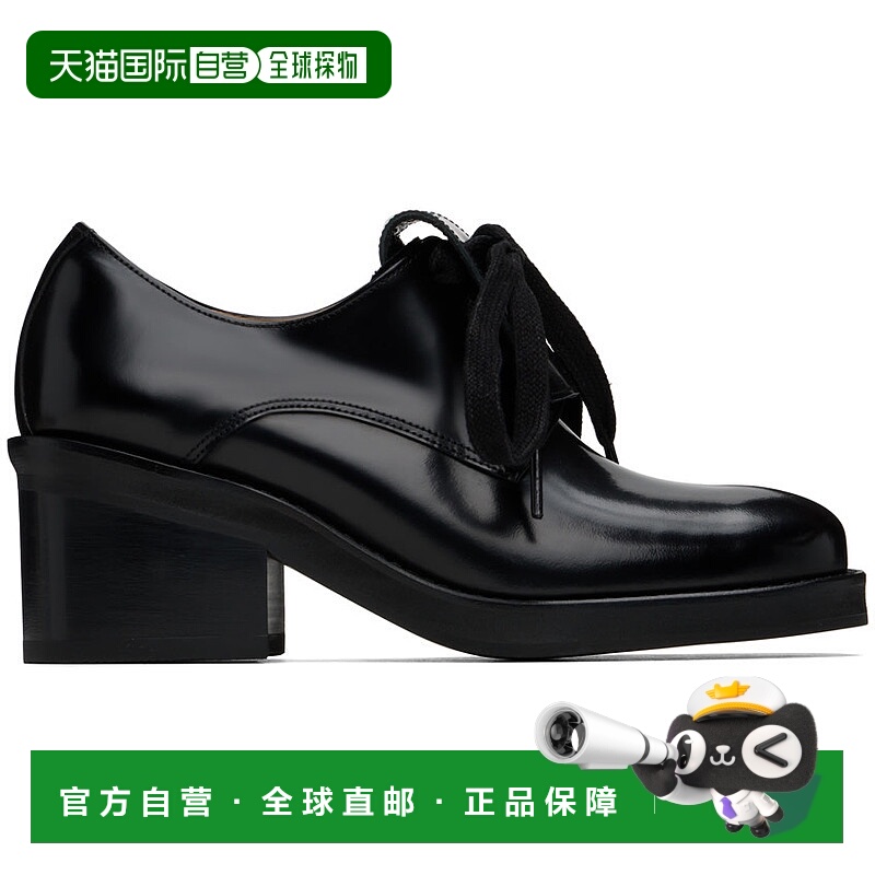 1h可退 香港直邮潮奢 OPEN YY 女士 黑色 Tongue 德比鞋 YY243SH0