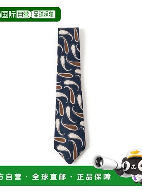 1h可退 日本直邮FRANCO BASSI 男士全真丝佩斯利印花领带 2155359