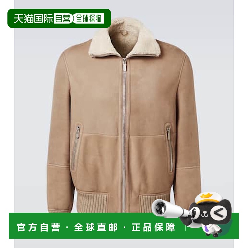 香港直邮Brunello Cucinelli 布内罗 古奇拉利 男士 皮革夹克皮衣