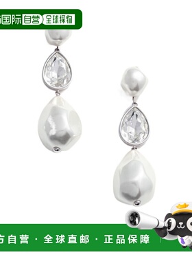 1h可退 香港直邮SELF-PORTRAIT 女士耳饰 RS25612EP SS2025 白色