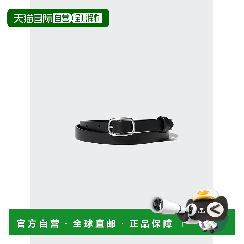 日潮跑腿UNIQLO优衣库 连衣裙细腰带 09 BLACK WOMEN M 479165