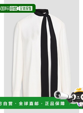 1h可退 香港直邮Valentino 华伦天奴 女士 真丝乔其纱衫 B0AB3Y31