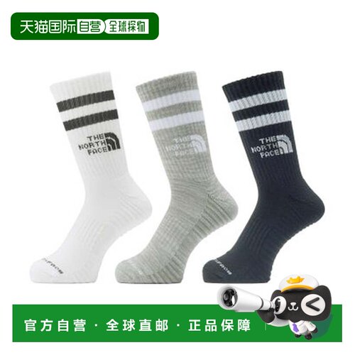 日本直邮The North Face 户外跑步不均匀速干3件装长袖衫 NN82604