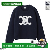 拉领 日本直邮Celine 圆形三色 423p 07mr 女士圆领针织衫 ry0gs