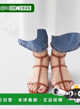 日本直邮Menue 方形包头搭扣凉鞋 [ME8623BW02390] 黑色单鞋