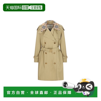 1h可退 香港直邮Burberry 巴宝莉 女士 CASTLEFORD 中号格纹衣领