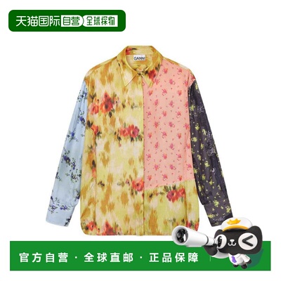香港直邮GANNI 女士衬衫 A104035907Z SS2026 花色 Multicolored