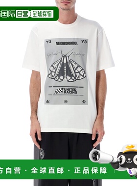 1h可退 香港直邮Y-3 男士 NBHD 宽松款棉质印花T恤 JX7437W