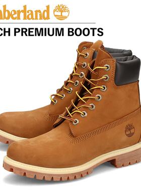 日本直邮Timberland 6 英寸优质防水磨砂皮靴子 72066 Last 男士