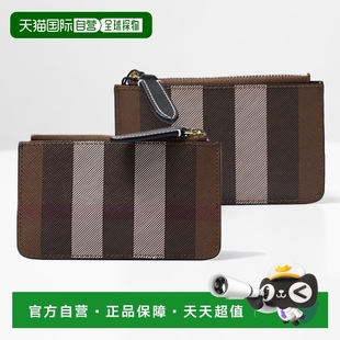 格纹零钱包带钥匙链零钱包迷你钱包钥匙袋带钥 日本直邮Burberry
