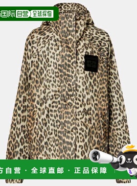 1h可退 香港直邮GANNI 甘尼 女士 豹纹夹克 colorful花色 舒适时