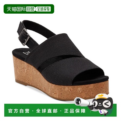 1h可退 【美国直邮】TOMS 女士 Claudine 露跟软木坡跟厚底凉鞋