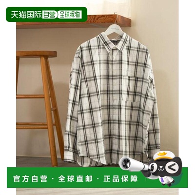 日本直邮官方授权 Firsthand 宽松廓形 渐变格纹 长袖衬衫