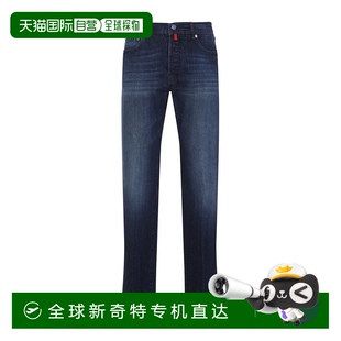 自营 美国奥莱直发 kiton蓝色棉质牛仔裤 蓝色