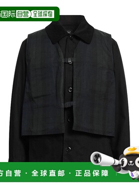 1h可退 香港直邮潮奢 Brain Dead 男士 格纹衬衫 black黑色 舒适