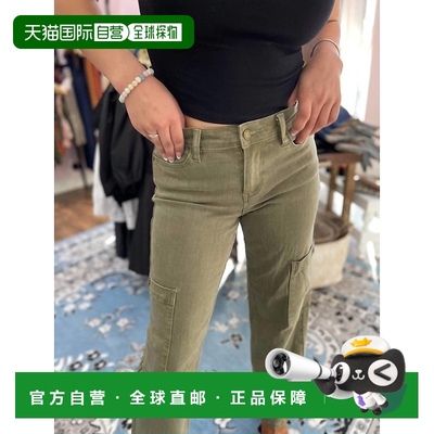 自营 oat new york橄榄绿高腰直筒工装裤 - 橄榄绿 美国奥莱直发