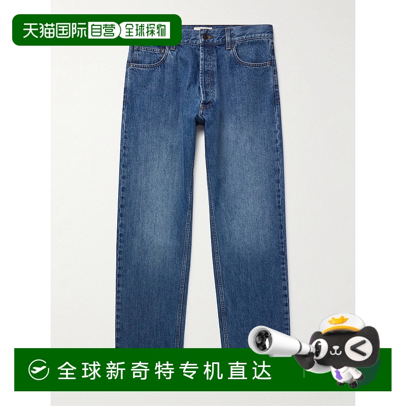 1h可退 香港直邮潮奢 The Row 男士 Burt 修身直筒牛仔裤 604W380