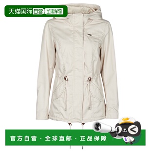 欧洲直邮Only 女士 ONLLORCA 派克大衣 白色