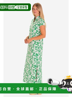 自营duffield lane绿色花园中的Gaia Maxi连衣裙-绿色 美国奥莱直