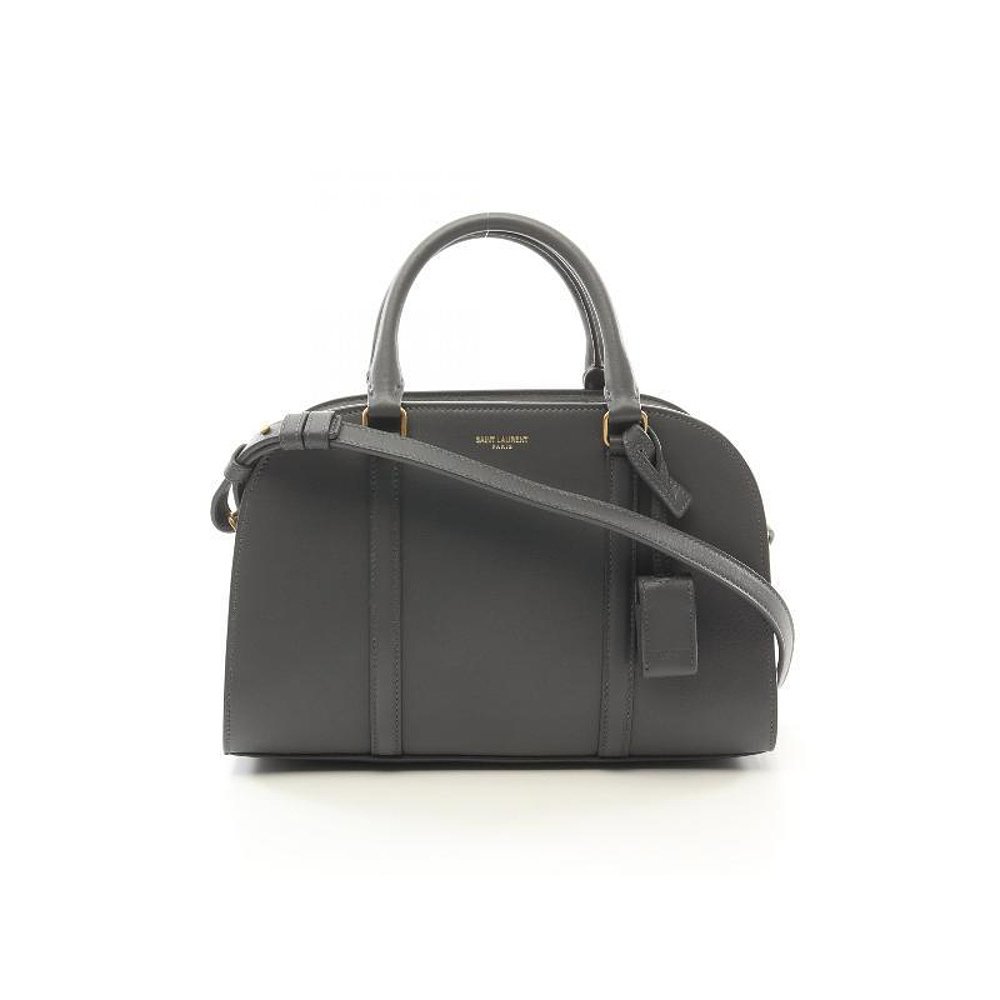 中古YSL圣罗兰女A级95新Handbag手包牛皮斜挎包灰色