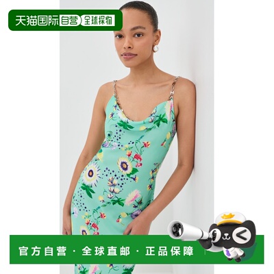 1h可退 香港直邮Rabanne 女士 链条精饰连衣裙  舒适时尚