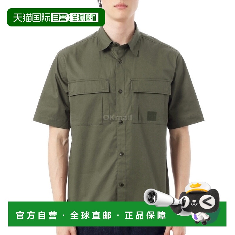 韩国直邮CP COMPANY 大都会系列华达呢短袖衬衫（18CLSH027A 0064