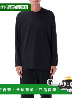 1h可退 香港直邮Y-3 男士 MULTILOGO L/S T恤 JX4747B black黑色